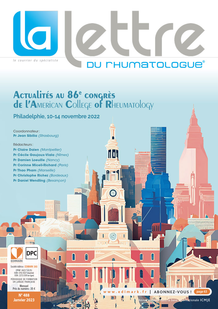 La lettre du rhumatologue