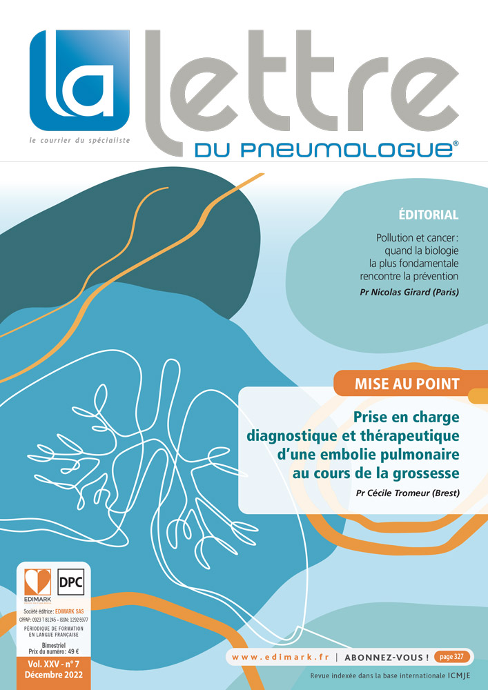 La lettre du pneumologue - décembre 2022