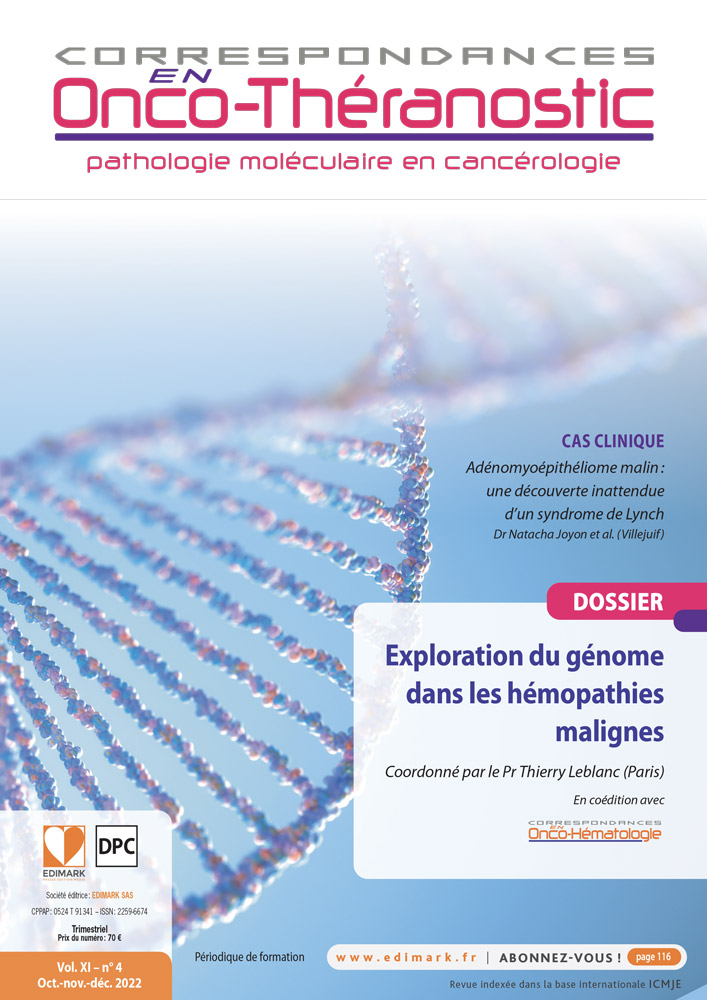 Correspondance en Onco-Théranostic - oct./nov./déc. 2022