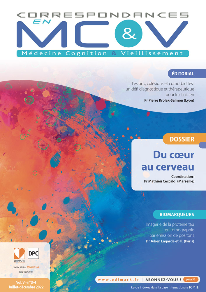 Correspondance en MC&V - juillet/décembre 2022